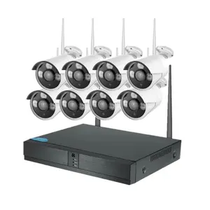 Split Screen Soluzione Tuya 8CH Senza Fili del IP Della Macchina Fotografica di Sicurezza Domestica CCTV NVR Kit