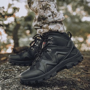 Bottes Montantes du Désert d'Extérieur Nouvelles, Rondes et Respirantes pour Forces Spéciales, Chaussures de Randonnée pour Hommes Adultes A3 - Product Image 4