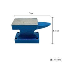 Anvil en fer forgé — Anvil avec corne ronde robuste pour bijoutiers, outil de serrurier en métal