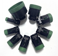Nouvelle conception de foret diamanté brasé M14, ensemble de scies cloches noires pour le perçage du granit, du marbre, de la céramique, des carreaux et du verre