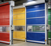 Porte à enroulement en PVC haute vitesse, facile d'entretien, étanche et de taille personnalisable pour une maison bien entretenue