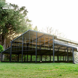 Carpa Banquete Aluminio Marco <span class=keywords><strong>Negro</strong></span> Carpas Mer Parée De Cristal Carpas Comerciales Para Eventos - Product Image 4