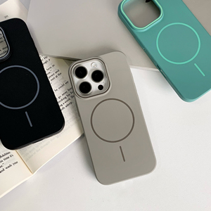 Matte Magnetic Silicone Phone Case for iPhone 17 Pro Max <strong>Simple</strong> Skin Texture Pure Color Anti-Drop Protective <strong>Cover</strong> for iPhone 16 - Product Image 5