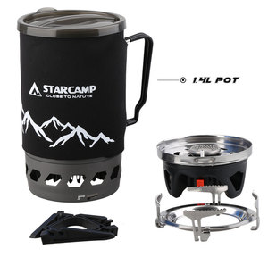 Starcamp 1400 מ "ל תיק גב סולו חיצוני הליכה starcamp startas כיריים מערכת בישול גז מבער סילון סיר סיר - Product Image 5