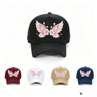 Casquette de baseball 5 panneaux en sergé de coton structuré avec broderie 3D de logo personnalisé, style streetwear, sangle réglable