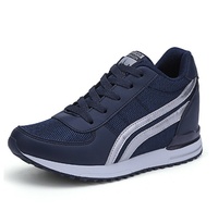 Nouvelles chaussures pour femmes légères augmentant la taille de 6 cm, design tendance, lacets, baskets de marche pour femme, pointures 35-41, prix bas