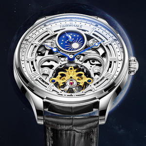 <span class=keywords><strong>Orologio</strong></span> Meccanico di Lusso da <span class=keywords><strong>Uomo</strong></span> OEM Impermeabile 30M Cassa in Acciaio Inossidabile <span class=keywords><strong>Cinturino</strong></span> in <span class=keywords><strong>Pelle</strong></span> Fibbia ad Ardiglione Vetro Minerale - Product Image 6