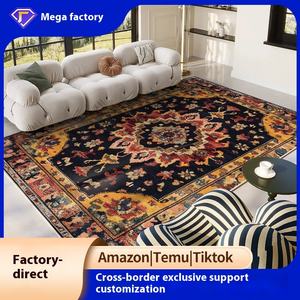 Modern Ethnic Floral Area <strong>Rug</strong> Bohemian Luxury Soft Plush Non Slip Foldable Carpet for Bedroom Living Room - Product Image 2