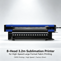 Versijet 3.2m Printer Inkjet Sublimasi Industri Baru untuk Kepala Cetak I3200 CMYK Berbasis Air/Eco-Solvent untuk Label & Tekstil Kain