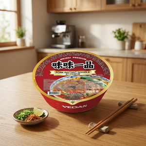 บะหมี่กึ่งสำเร็จรูปพรีเมียม วัตถุดิบคุณภาพสูง ขายส่งจำนวนมาก รสหมู สำหรับอุตสาหกรรมบริการอาหาร - Product Image 1