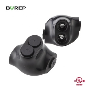 Conector Multi-Tap BAREP QMS-S4-1 con Certificación UL y <span class=keywords><strong>CSA</strong></span>, 4-14 AWG Cu/<span class=keywords><strong>Al</strong></span>, 600V, PVC Negro, Cableado de Panel de Doble Cara - Product Image 1