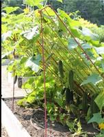 Treillis métallique de concombre de grande taille, panneaux soudés en fer, treillis de plantes de jardin à cadre en A