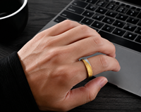 JLM Hochwertige Zweifarbige Mattierte Eternity-Band Paarringe aus Titan-Stahl mit Zirkonia für Verliebte, Hochzeit, Jahrestag, Versprechen, Minimalistisch