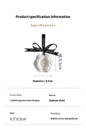 Tablettes de parfum solides en gypse de camélia en gros, désodorisant longue durée pour voiture, diffuseurs de parfum solides pour armoire, logo personnalisé