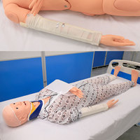 Mannequin d'entraînement SCIEDU de type fermé pour l'immobilisation des fractures des membres, collier cervical, soins des traumatismes, simulateur de transport des blessures vertébrales