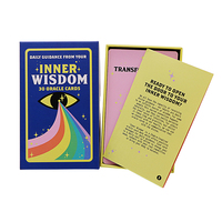 Cartes de tarot originales WJPC personnalisées Tiny Witch Carta en gros avec livre, jeu de cartes Oracle vierges espagnoles pour la lecture