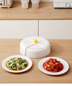 Cubierta de plástico plegable antimosquitos para alimentos, accesorios de cocina transpirables para contenedor de almacenamiento de verduras - Product Image 1