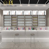 Meubles de magasin de téléphone électronique personnalisé téléphone cellulaire magasin de détail vitrine en verre verrouillable vitrine pour magasin mobile