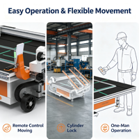 Machine de découpe de verre automatique à grande vitesse ZHENGDA avec moteur et PLC, haute productivité, modèle conforme à la norme CE YTJ3829