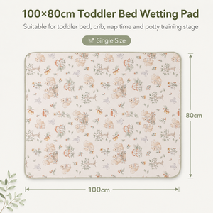 Almohadilla Impermeable para Cama de Bebé, Lavable, Hipoalergénica, Ecológica, de Algodón, 100x80cm, Reutilizable, de TPU, Personalizable - Product Image 2