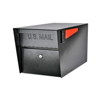 Petite boîte aux lettres imperméable en métal Boîte aux lettres américaine extérieure en acier galvanisé avec la poste