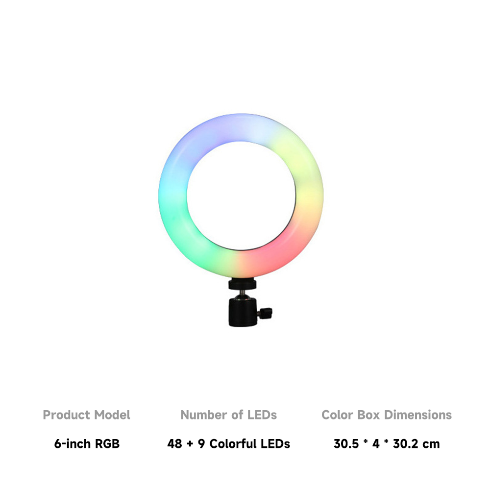 6'' RGB Ring Light (only light)