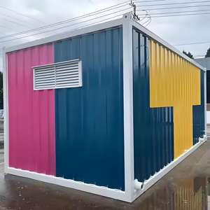 Casa de contenedores modulares, vida móvil, 20 pies, pequeña unidad de vivienda prefabricada desmontable, alivio de desastres, campamentos de rescate de emergencia - Product Image 2