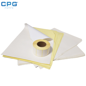 Matte White <b>Self</b> <b>Adhesive</b> Label Paper Jumbo Roll Custom Width White Glassine Liner Address Sticker Paper - Product Image 1