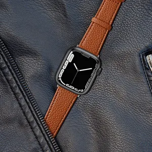Регулируемые быстросъемные ремешки из искусственной кожи для часов Apple Watch