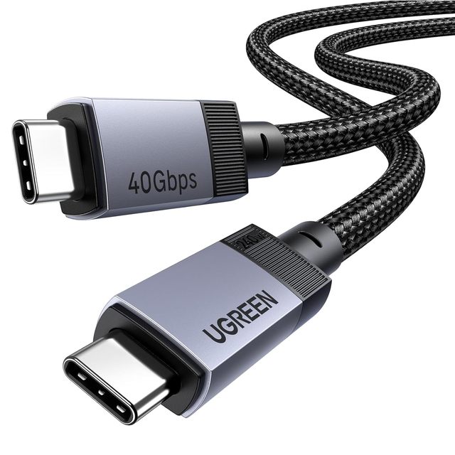 Ugreen 240W 40Gbps USB-C Cable (USB4.0 GEN3) 8K 60Hz PD3.1 Aluminium Video Cable for Thunderbolt 4/3 Mac/iPhone