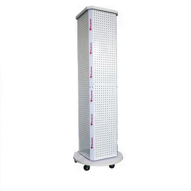 Mobile In Metallo Pegboard Display Rack Peg Display di Bordo Pavimento In Piedi Filatore Cremagliera