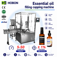 Machine de remplissage automatique d'huiles essentielles et de liquides avec PLC et moteur, haute précision 1%, utilisation facile