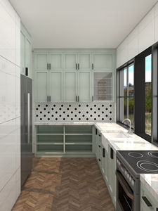 Fornitore di mobili Guangdong armadi da cucina personalizzati pronti per assemblare mobili da cucina in stile moderno - Product Image 5