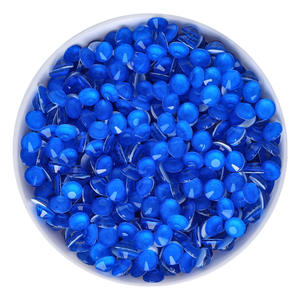 Rhinestones ronds en verre à fond plat de la série fluorescente en gros pour la décoration des ongles, accessoires de bricolage, strass étincelants - Product Image 1
