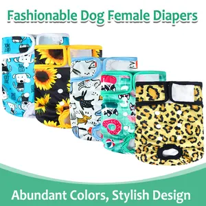 Dog Diapers Physiological Pants Washable Female Dog Shorts Soft Pets Underwear Sanitary Panties Poop Bags Polyester Fashionable