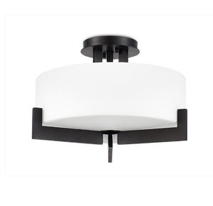 White Color Acrylic Lampshade Ceiling Lamp with Black Decor <b>Plate</b> for Hotel Home Decor - Product Image 3