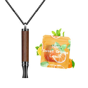 Stop Smoking Relief Calming Breath Mens Mindfulness Vagus Nerve Exercise Stainless Steel Mindful Breathing <b>Necklace</b> <b>Long</b> <b>Chain</b> - Product Image 1