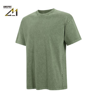 Camiseta Blanca al por Mayor de 250g, Algodón 32S, Transpirable, Corte Regular, Lavado Ácido, Estilo Vintage, Cuello Redondo, Manga Corta, Personalizable - Product Image 3