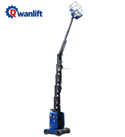 Machine électrique de levage d'homme de batterie de mât vertical simple de mini ascenseur de boom de qualité supérieure pour le produit élevé de tables élévatrices de travail