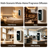 Diffuseur d'aromathérapie ultrasonique électrique sans eau en plastique de luxe 300 ml, logo personnalisé, humidificateur d'air rechargeable pour la maison, vente en gros