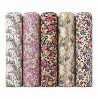 Tissu Popeline de Coton en Gros, Impression Numérique Personnalisée, 100% Coton Peigné 80s, Tissu Imprimé Floral pour Vêtements et Textiles