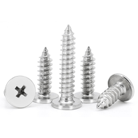 Qualité 18-8 17-7 acier inoxydable SS304 A2-70 A2-80 vis à tête ronde plate et fine encastrées croisées