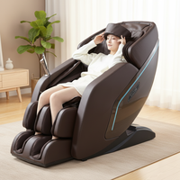 Fauteuil de massage ergonomique pour le corps entier avec thérapie thermique et fonction d'inclinaison à gravité zéro pour la maison et le bureau