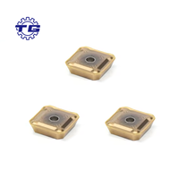 Plaquettes indexables en carbure SEER1203AFS-M33-TU5250 pour tour CNC, coupe moyenne, chanfrein positif, pour fraisage d'épaules en fonte