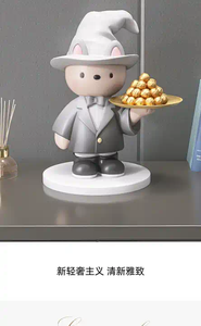 ถาดโลหะตกแต่งบ้านแบบสั่งทำขายส่ง ของตกแต่งรูปนักมายากล ของตกแต่งธีมเด็กผู้ชาย งานหล่อแบบเทคนิคพิเศษ - Product Image 3