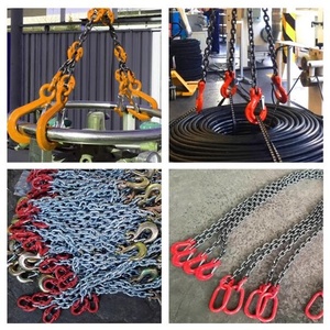 G80/G100コンテナ吊りチェーン（ダブル/クアッドグラブフック付き）、CE認証スリング、工場価格 - Product Image 6