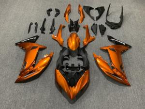 CFP nuevo <span class=keywords><strong>carenado</strong></span> delantero de motocicleta ABS negro con acabado cromado para Kawasaki Ninja650 2017 garantía de 3 meses - Product Image 4