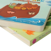OEM Langlebiger Pappbuchdruck Vollfarbiger Individueller Pappbucheinband Kinderbuch für Frühes Lernen