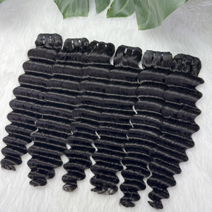 Hot Selling Burmese Virgin Cuticle Aligned Cambodian Natural Black Kinky Curly Hair Raw Burmese Curly Human Hair Bundles - Product Image 2