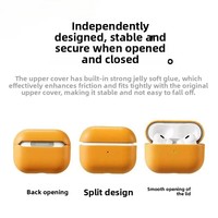 Étui de protection intégral en similicuir pour écouteurs sans fil AirPods Pro 2/3 et AirPods 1/2/3
